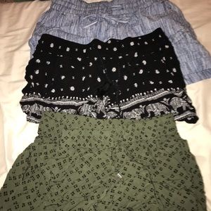 3 old navy lose linen short bundle